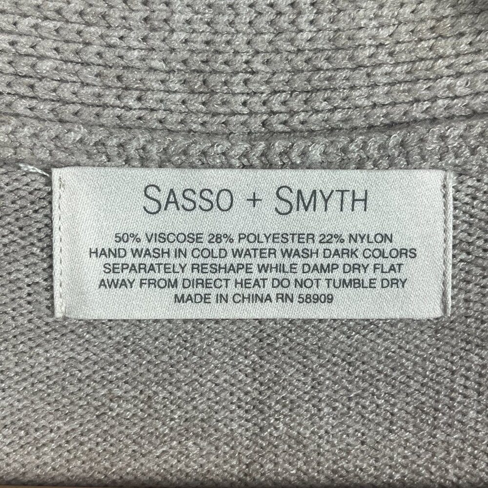 Sasso + Smyth Open Front Sleeveless Vest Cardigan OS - Picture 2 of 4